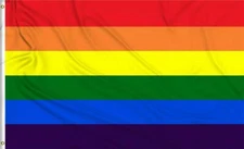 3x5 Rainbow Gay Pride Striped 210D Nylon Flag 3'x5' Heavy Duty