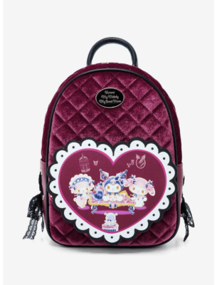 Kuromi Purple Mini Backpack with Heart Window Kuromi Girls Elite Backpack Sleek Japan Window Display  main image 3