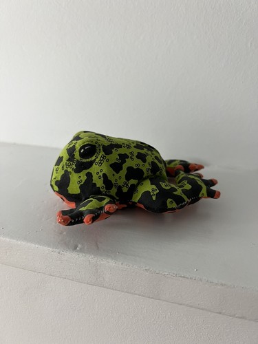 DART FROG Determined Productions 1992 Vintage Beanie Plush Toy Animal - Picture 3 of 11