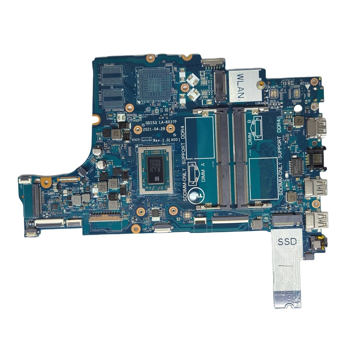 05772N For Dell Vostro 3405 Inspiron 15 3505 Motherboard LA-K037P Ryzen  3500U
