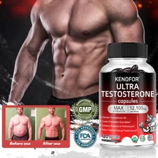 Ultra Testosteron Booster for Men, Energy & Endurance 60 to 120 Capsules