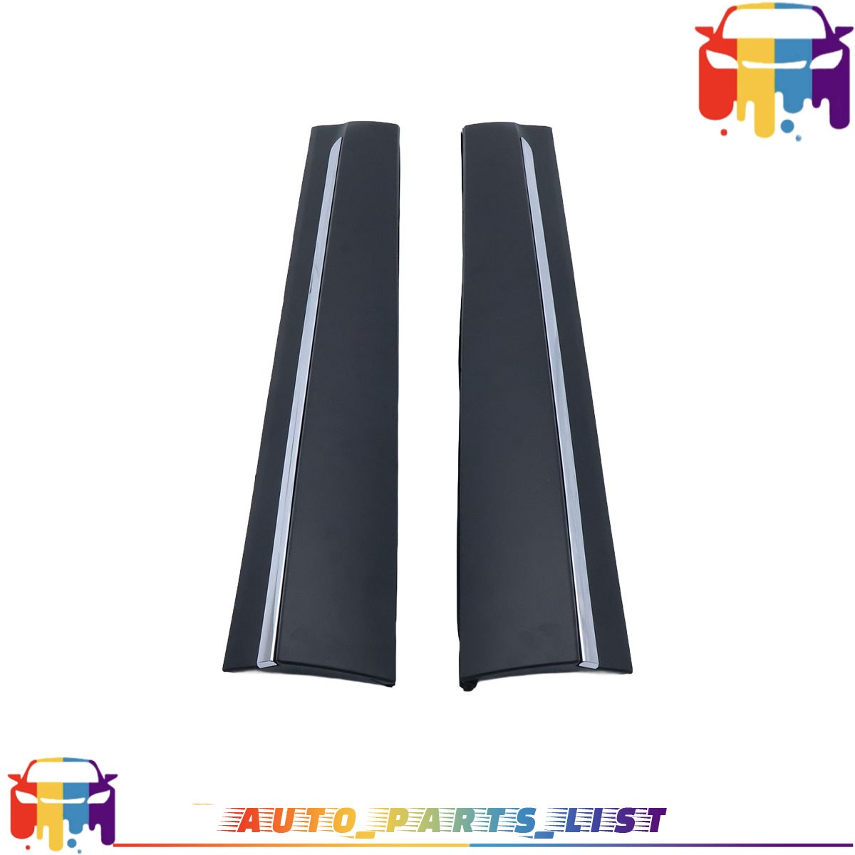 Fits 2019-22 Honda Pilot Driver Passenger Front Lower Door Molding Trim W/Chrome