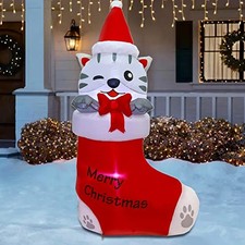 5 FT Outdoor Kitten Inflatables - Inflatable Decorations for Christmas