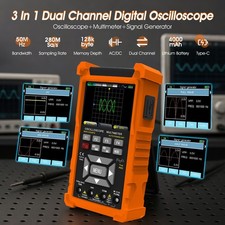 50MHz Handheld Oscilloscope 2CH DSO w/ Signal Generator Multimeter 200MSa/s