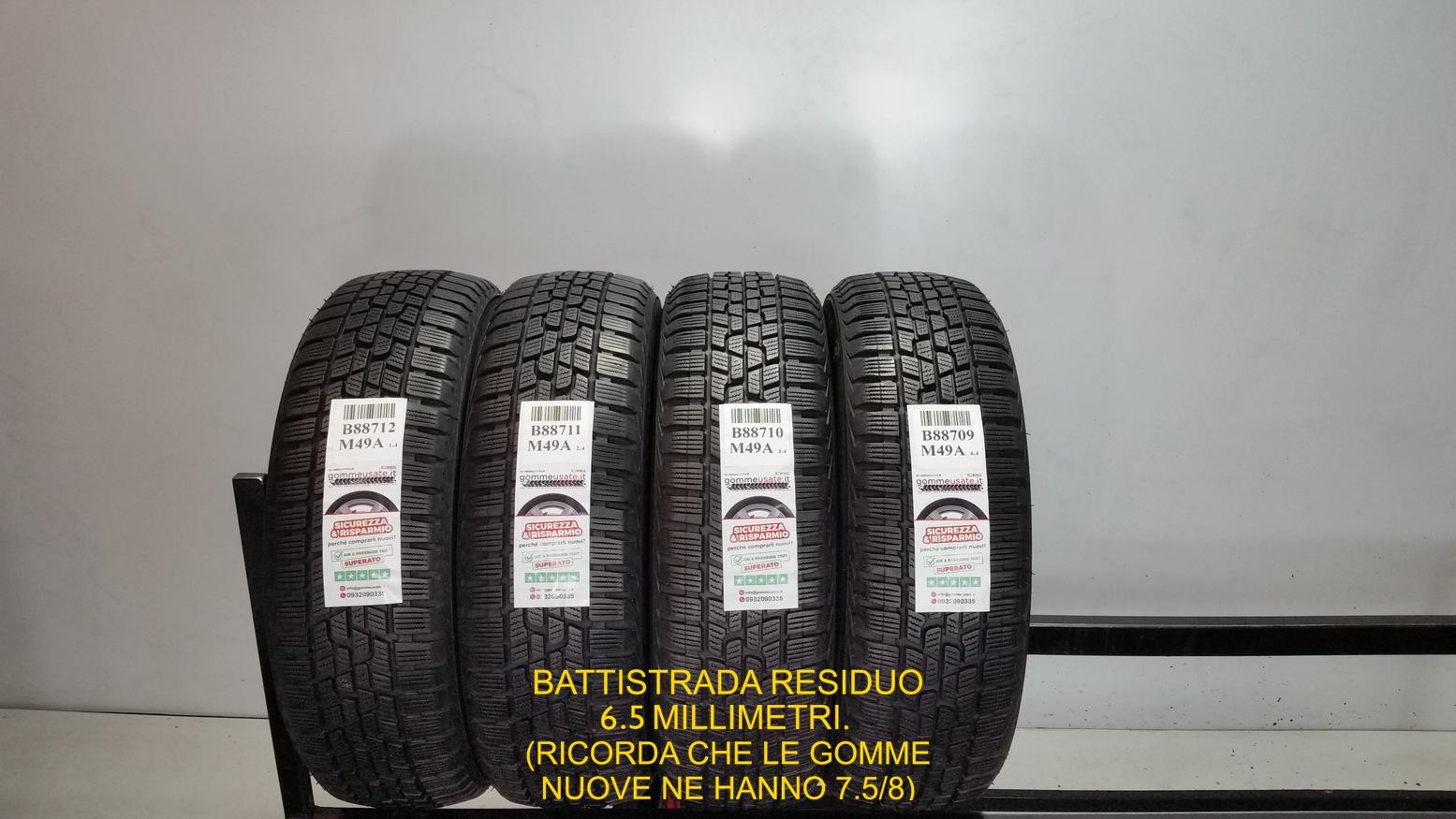 GOMME USATE TERMICHE 185/65R15 88T FIRESTONE WINTERHAWK 2 EVO PNEUMATICI B88712