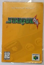 Star Fox 64 Video Gsme Manual N64 Nintendo 64 *ONLY* V/G Condition !!!