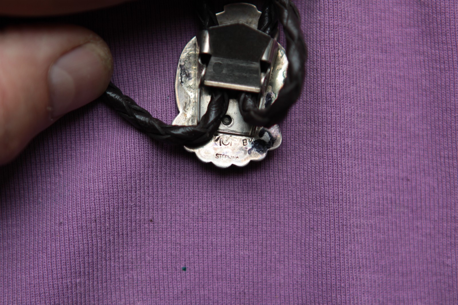 Vintage Hopi Bryan Kagenvema Eagle Sterling Silver Native American Bolo Tie