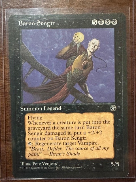 MTG Baron Sengir Homelands Regular...LP/MP