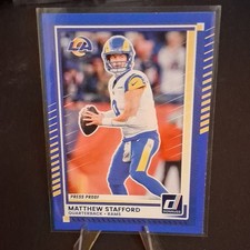Panini Donruss 2025 Press Proof Matthew Stafford #296 Los Angeles Rams NFL