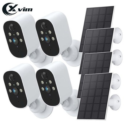 1080P Wireles Solar Battery Powered Security Camera Outdoor WiFi 2-Way Audio