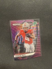 2025 Panini Prizm Draft Picks Jeremiah Smith Purple Wave Prizm #160 Ohio State
