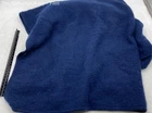 Ralph Lauren Blue Cashmere Blend Rectangular Knit Throw Blanket