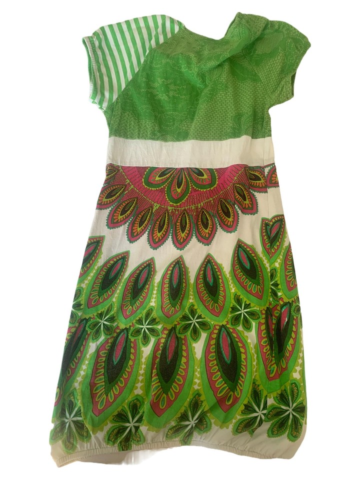 Robe Colorée Desigual Taille 40 (L) - Style évasé - Longueur 107 Cm - Très Bon état