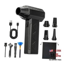 Cordless Electric Air Duster 120g Thrust 130,000 RPM , Mini Turbo Fan