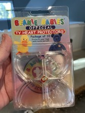 1998 TY Beanie Baby Babies Official Heart Protectors 10 pack Plastic Swing Tags 