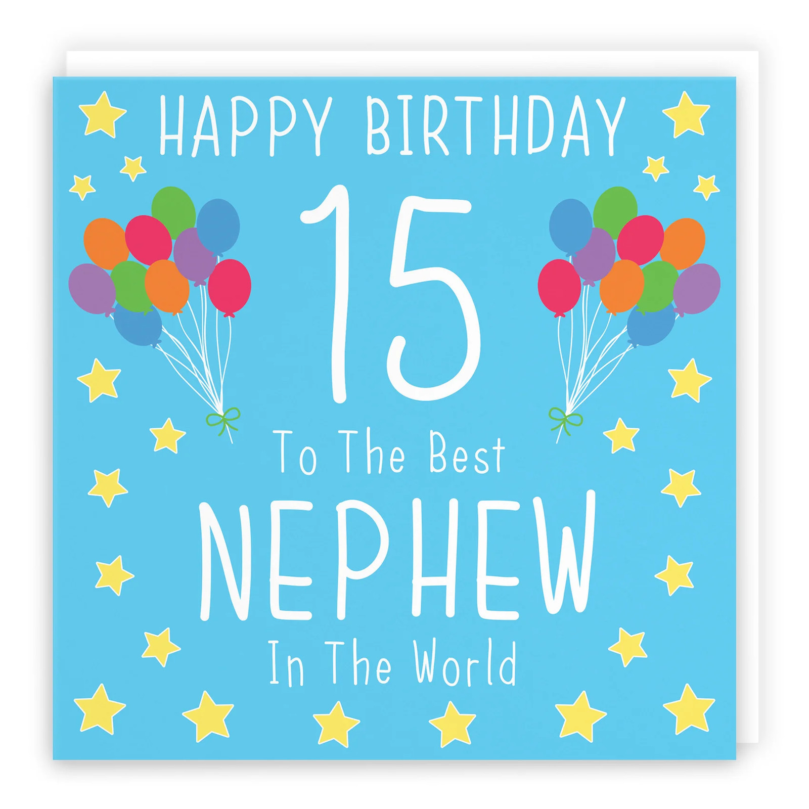 15th Nephew Birthday Card Iconic