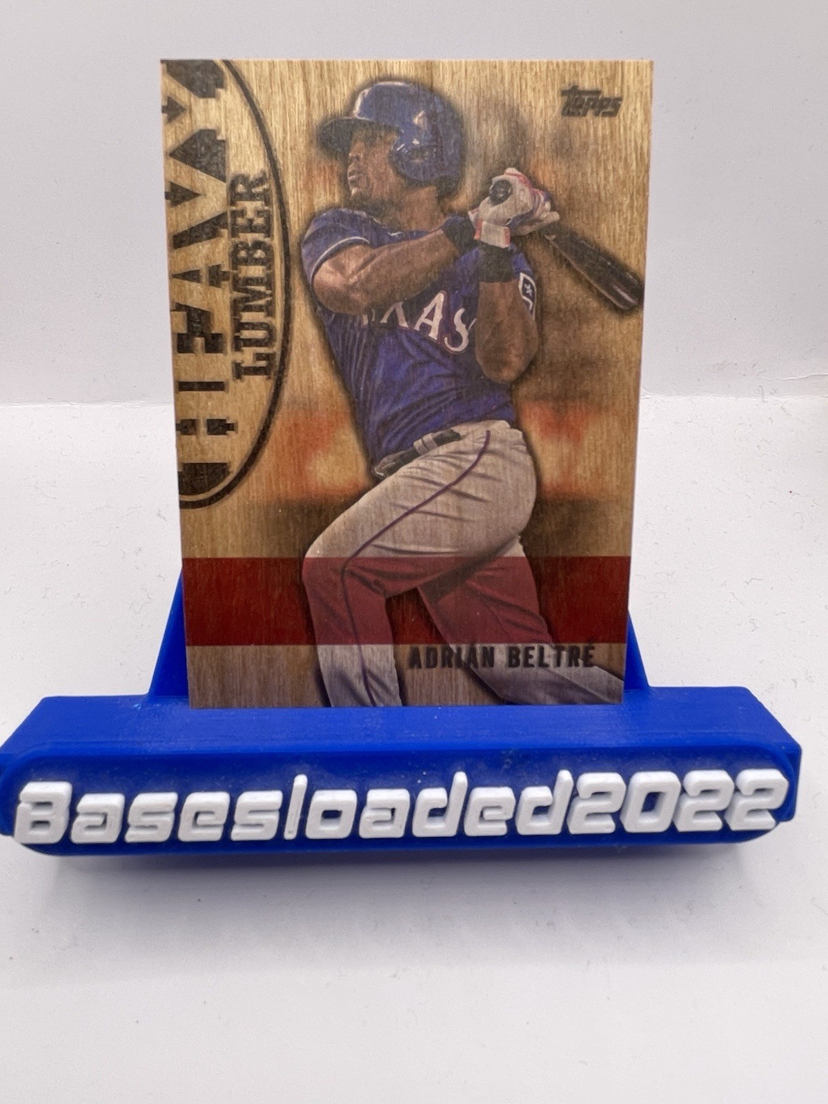 2024 Topps Adrian Beltre Heavy Lumber Wood Rookie Case Hit SSP Texas Rangers