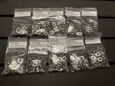  500 Non-Insulated 12-10 Gauge 3/8" Ring Terminal Uninsulated Wire Connector