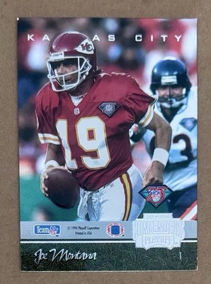 Joe Montana Dan Marino 1994 Playoff Contender Duffex BACK TO BACK Super Rare HOF