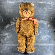 Vintage Articulated Mohair Teddy Bear Early 20th Century
