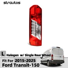 Halogen Tail Light For 2015-2025 Ford Transit-150 With Bulb Driver Left Side