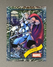 2025 Topps Chrome Marvel #119 Thor Doom Wolverine Iron SPIDER WEB REFRACTOR /399