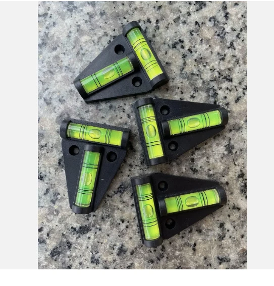 4Pcs RV T Level Cross Check Levelers Bubble Levels Use for Rvs, Camper, Travel T - Image 3 of 4