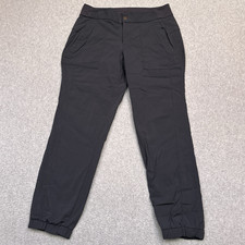 Athleta Trekkie Jogger 2.0 Womens 6P Petite Charcoal Gray Mid-Rise Hiking EUC