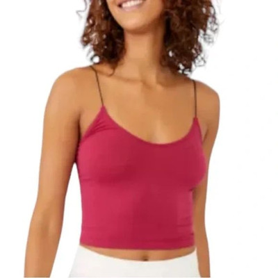 Free People Intimately Skinny Strap Brami XS/S Color- Rose Hypnotic Pink NWT