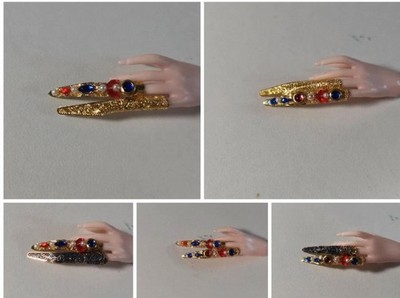 1:6 Ancient Chinese Nail Covers A Pair Of For 12'' Figure Accessories Instock