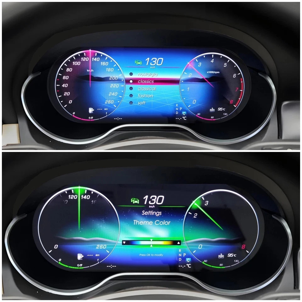 Cuadro de instrumentos digital de 12,3" Carplay para Benz Clase A/GLA/CLA W176 2014-2019 Foto 4 de 4