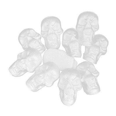 10 Stück flacher Rücken Halloween Schädel Styropor Ornamente DIY