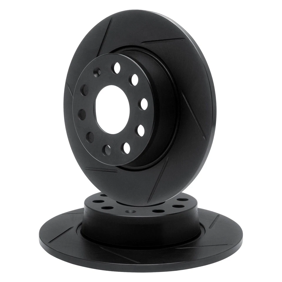 For Chrysler New Yorker 88-90 R1 Concepts Slotted Rear Brake Rotor Set Foto 2 de 3