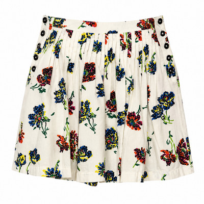 Ulla Johnson Alita High Waisted Cottagecore Floral Shorts Women Size 4 Boho Luxe