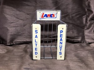 Vintage Lance Salted Peanut Wire Rack Advertising Display Stand 