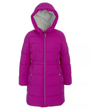 BCBG Toddler and Little Girls Walker Berber Lined Puffer Jacket Pink Size 14 NEW