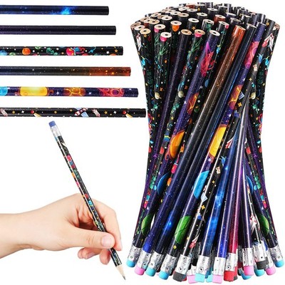 36 Pcs Space Pencils Hawaiian Shark Themed Party Favors Assorted Novelty Fun ...