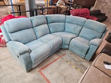 Blue Fabric Corner Sofa - CS W52