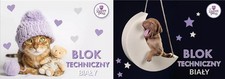 Blok techniczny A4/10K biay The Sweet Pets