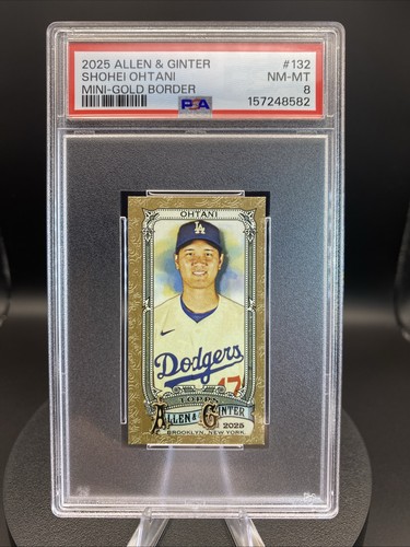 2025 Topps Allen & Ginter - Shohei Ohtani #132 Mini Gold Bordered PSA-8 🌟