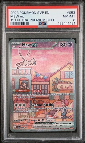 2023 POKEMON SVP PROMO 151 ULTRA-PREMIUM COLLECTION #053 MEW EX PSA 8