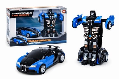 Transforming Robot Car Toy 2-in-1 Kids Convertible Action Figure Auto Change Veh