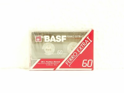 BASF FERRO EXTRA I 60 Eisenoxid IEC Typ 1 Cassette Tape 1991-1993 OVP SEALED NOS