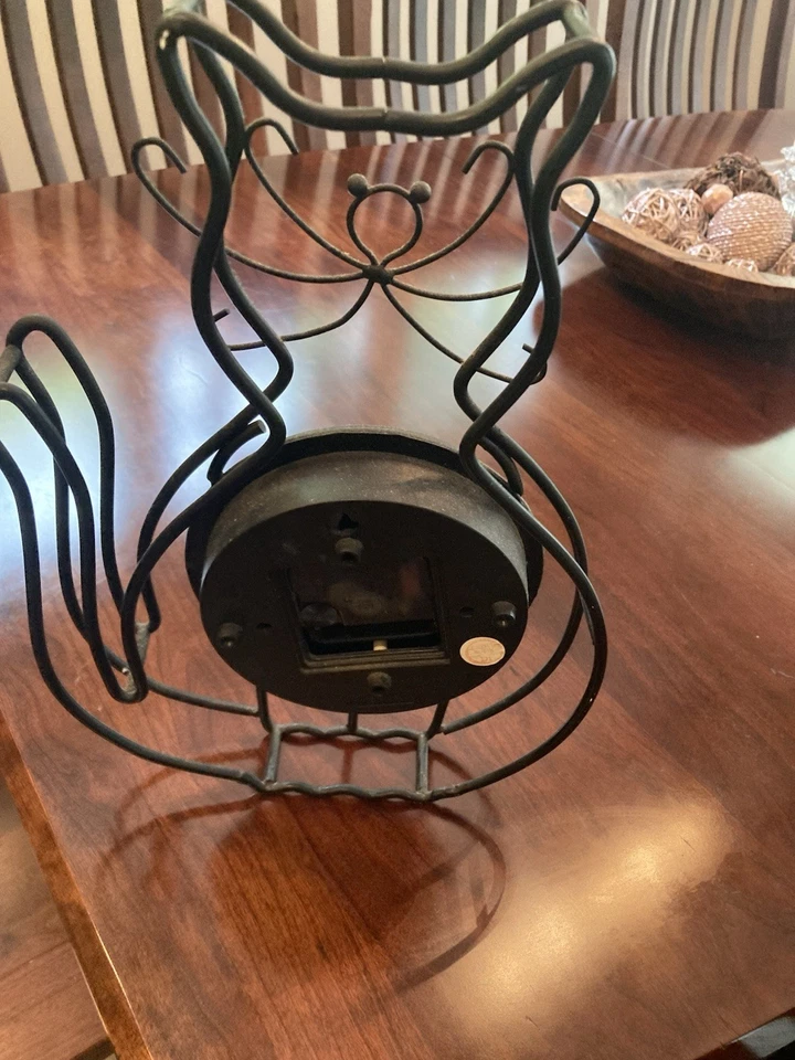 Cats-Cats-Cats/A Metal Black Cat Clock By Acu-Rite/Works/13 Inches - Image 3 of 4