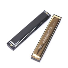 24 Hole Key Of C Play Harmonica Tremolo Harmonica Mouth Organ Double Row Blues 2