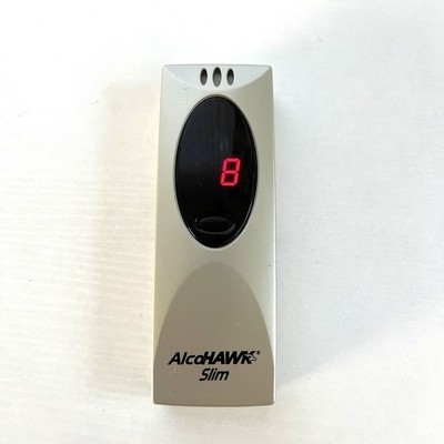 AlcoHAWK At-Home Breathalyzer - Slim Ultra with LED Display Tested working