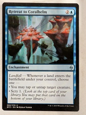 Retreat to Coralhelm - Battle for Zendikar Magic the Gathering MTG Nice!