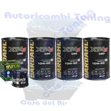 Kit Tagliando Olio Bardahl XT4S 10W50 Per Kawasaki ZX636 ZX6-R Ninja 2005>2006