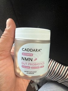 Caddara Activate NMN Gut Probiotics Blend Gluten-Free 300mg 60 Capsules
