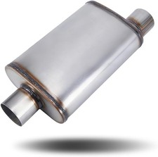 Universal Exhaust Muffler Performance Muffler 2.25 Single In 2.25 Off Out 20